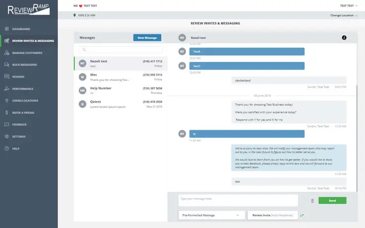 messaging screenshot